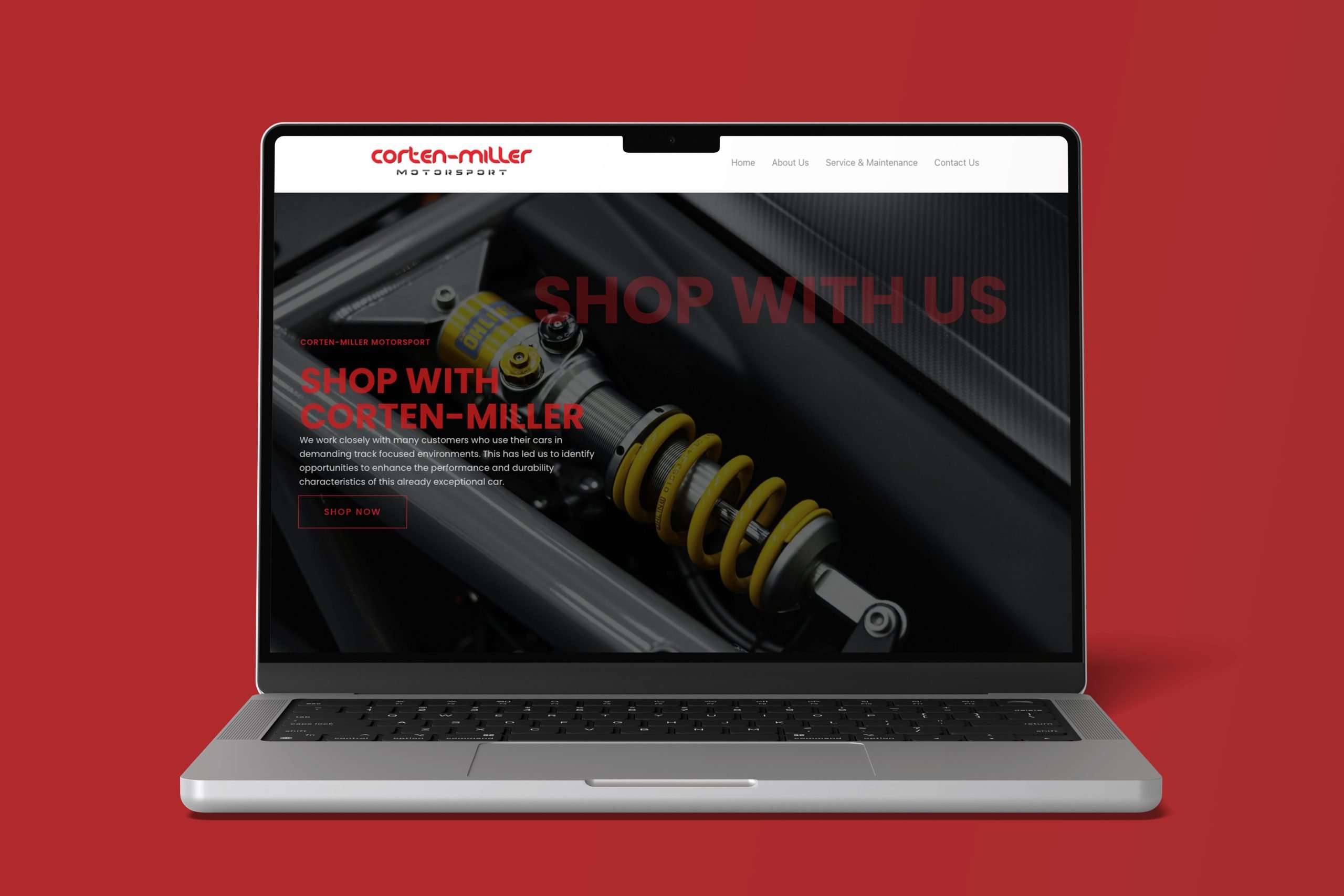Corten Miller website design by Cez Jones